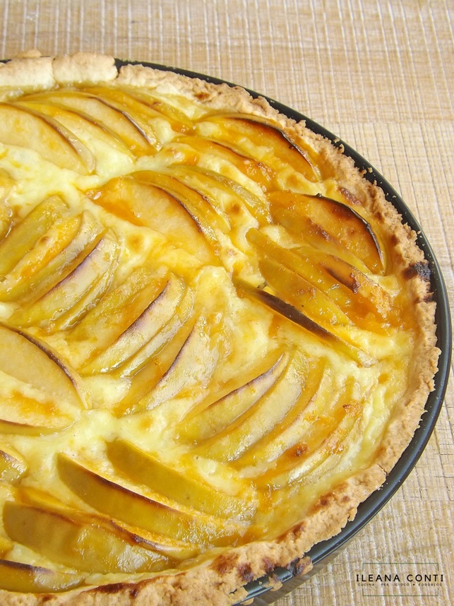 Crostata alle mele e crema pasticcera